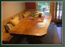 Cedar Slab Dining Table